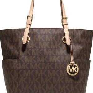 Michael Kors logo print signature tote bag